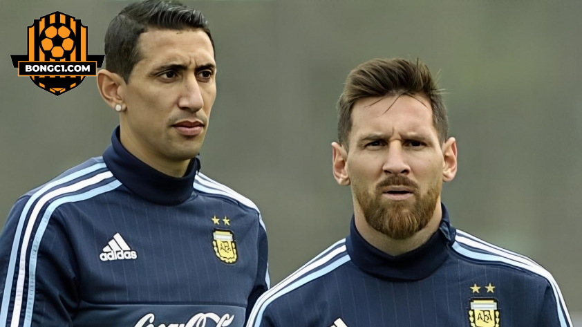 Messi và Di Maria. Ảnh: Getty