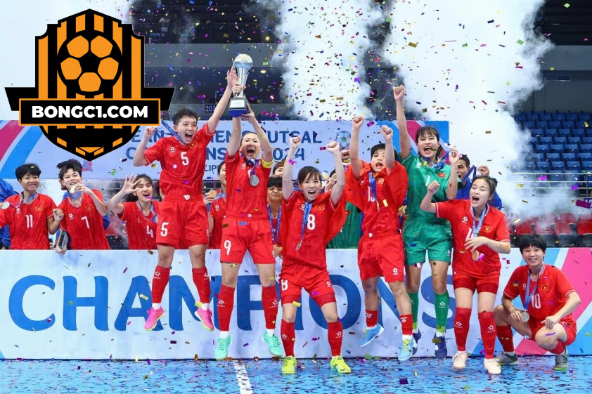 ĐT futsal nữ Việt Nam vừa vô địch giải futsal nữ Đông Nam Á 2024 (Ảnh: Futsal Thailand)