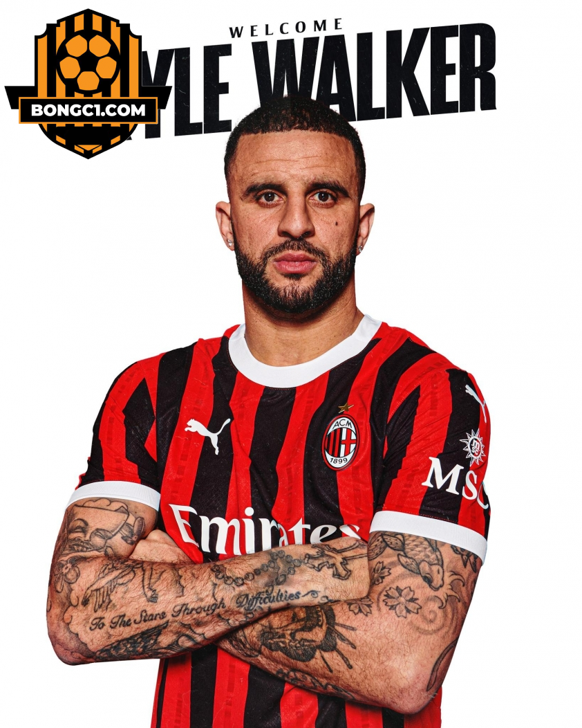 Kyle Walker chuyển tới AC Milan theo dạng cho mượn. Ảnh: CLB