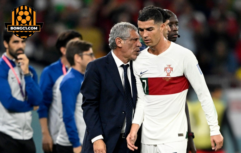 Mối quan hệ giữa Ronaldo và Fernando Santos đổ vỡ sau World Cup 2022. Ảnh: Getty