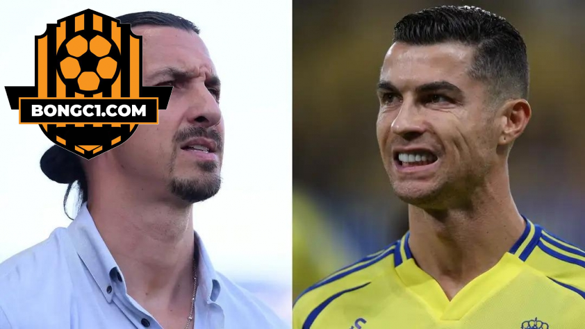 Zlatan Ibrahimovic phản ứng gay gắt với quan điểm của Ronaldo (Ảnh: Getty).