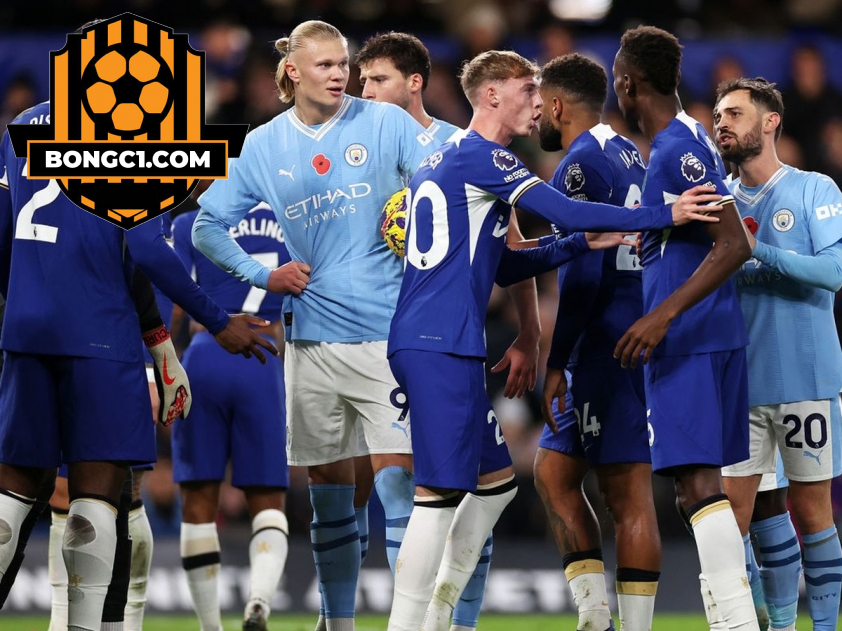 Trận đấu Man City vs Chelsea (Ảnh: Eurosport)