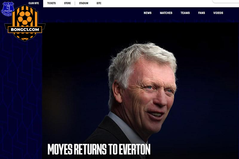 Everton thông báo bổ nhiệm HLV David Moyes.