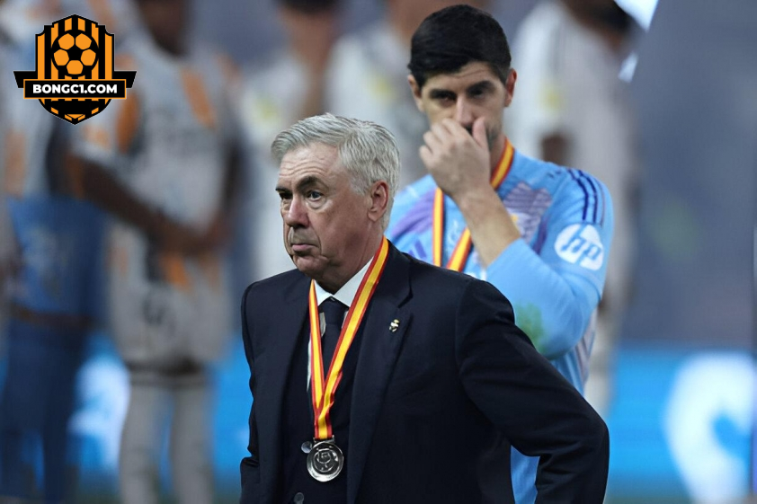 HLV Ancelotti thừa nhận thực tại bất ổn tại Real Madrid (Ảnh: Getty).