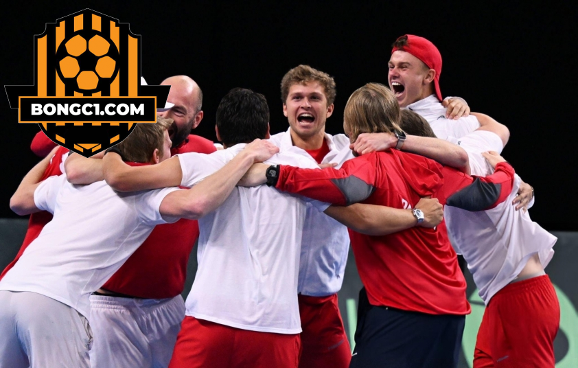 Niềm vui của đội tuyển Davis Cup Đan Mạch